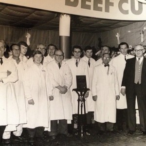Butcher's daughter. My dad in 1968 the centenary at Smithfield market, London, England.